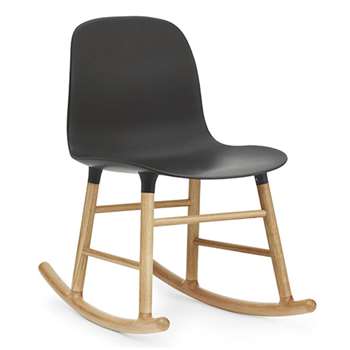 Normann Copenhagen Form Rocking Chair - Black Oak (73 x 48cm)