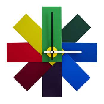 Normann Copenhagen - Watch Me Wall Clock - Multicoloured (H28.5 x W28.5cm)