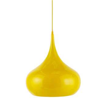 NOVA metal pendant lamp in yellow D 42cm