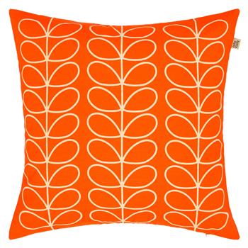 Orla Kiely Linear Stem Cushion, Persimmon (50 x 50cm)