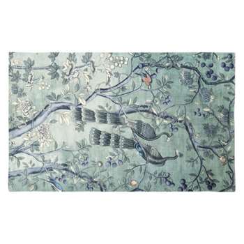 ORPHEE- Green and Taupe Rug with Nature Print (H150 x W240 x D2cm)