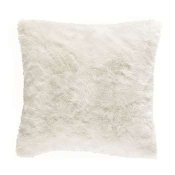 OUMKA faux fur cushion, white (45 x 45cm)