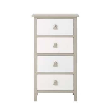 OURSON Wooden child's chiffonier in taupe (W 46cm)