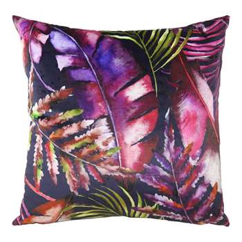 Paradise Purples Tropical Cushion (H43 x W43cm)