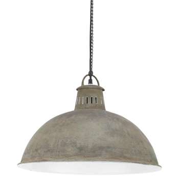 PARK AVENUE - Industrial-Style Aged-Effect Metal Pendant (H135 x W48 x D48cm)