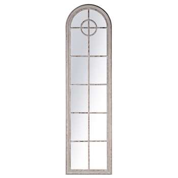 Pembridge Tall Arch Mirror - Grey (218 x 61cm)