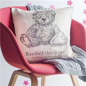 Personalised Teddy Bear Cushion (H40.6 x W40.6cm)