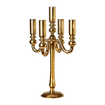 Pols Potten - Antique Gold Candle Holder - Multiple (H36.5 x W16 x D16cm)
