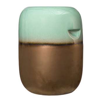 Pols Potten - Ceramic Pill Stool - Green Bronze Gradient (H44 x W33.5 x D33.5cm)