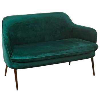 Pols Potten - Charmy Velvet Sofa - Green (H78 x W128.5 x D72cm)
