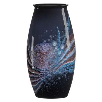 Poole Pottery Celestial Manhattan Vase, H36cm, Grey/ Blue