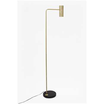Retro Brass Floor Lamp (H156 x W28 x D5cm)