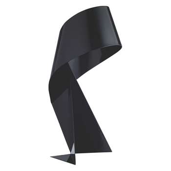 Habitat Ribbon Black Mini Metal Table Lamp (H41 x W25 x D29cm)