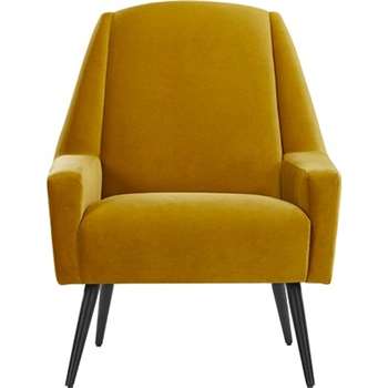 Roco Accent Chair, Old Gold Velvet (99 x 73cm)