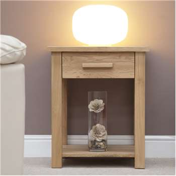 Rohan Oak Lamp Table (H60 x W50 x D50cm)