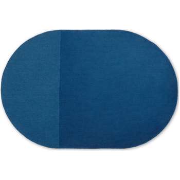 Ronda Wool Pile Rug, Blue (H140 x W200 x D1.5cm)