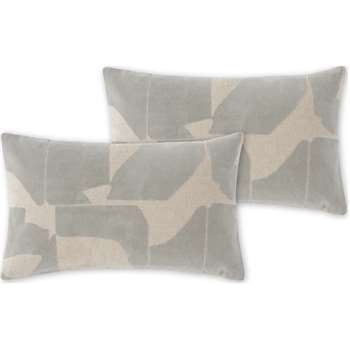 Rudzi Set of 2 Cushions, Soft Taupe (H30 x W50cm)