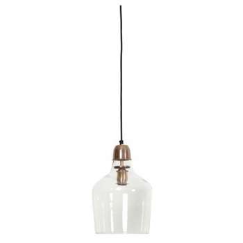 Sage Glass Copper Hanging Lamp Large (H23 x W37 x D37cm)