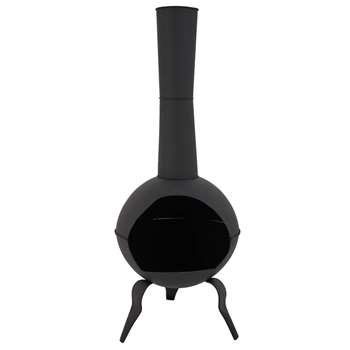 SAMBA black metal fire pit (130.5 x 52cm)