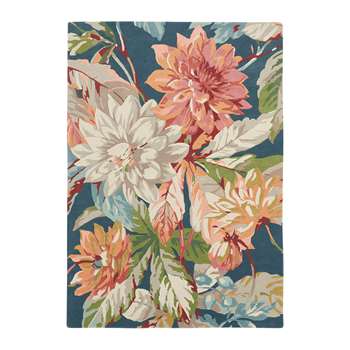 Sanderson - Dahlia & Rosehip Rug - Teal (H140 x W200cm)