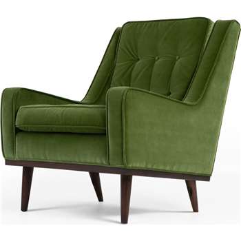 Scott Armchair, Grass Cotton Velvet (94 x 70cm)