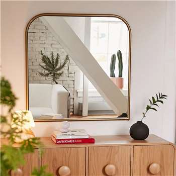 Selene Wall Mirror - Gold (H91 x W91 x D2.5cm)