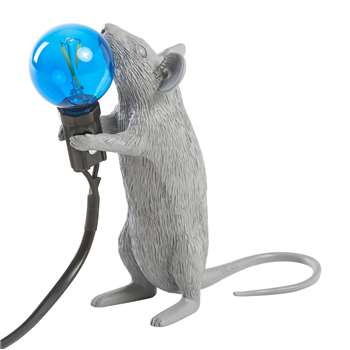 Seletti - Grey Mouse Lamp - Standing