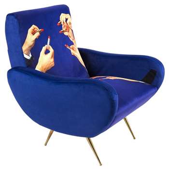 Seletti - Lipsticks Printed Armchair (H86 x W70 x D70cm)