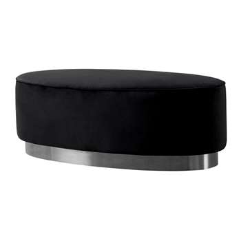 Selini Footstool – Black (H41 x W120 x D62cm)