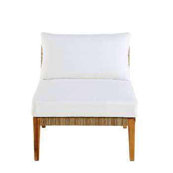 SEYCHELLES Resin Wicker Armless Garden Chair (71 x 83cm)