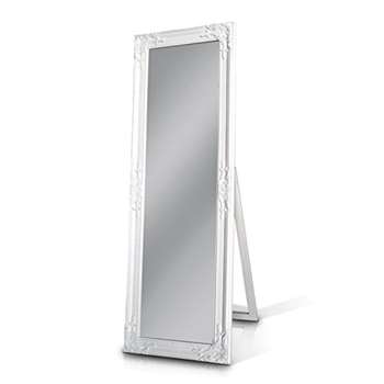 Shabby Chic Full Length Mirror, White (130 x 45cm)