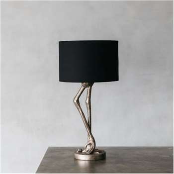Silver Leggy Flamingo Table Lamp (H60 x W31cm)