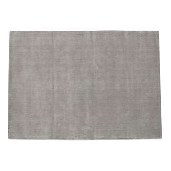 SOFT woollen low pile rug in grey (250 x 350cm)