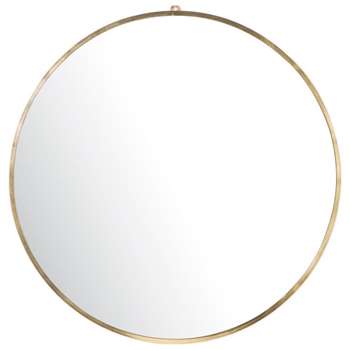 SORA Round Gold Metal Mirror (Diameter 101cm)