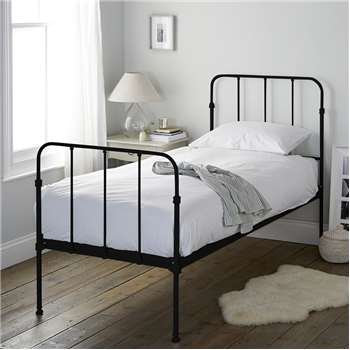 Stamford Single Bed, Black (120 x 198cm)