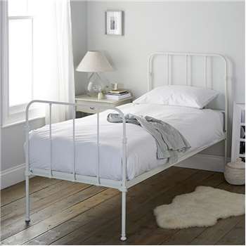 Stamford Single Bed, White (120 x 198cm)