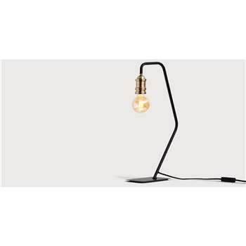 Starkey Table Lamp, Black and Brass (55 x 12cm)
