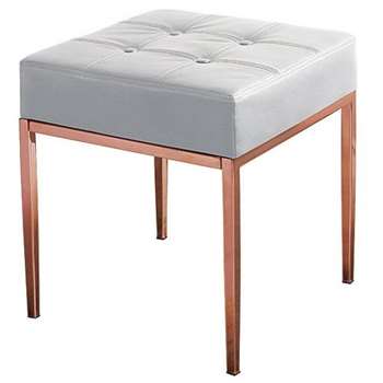 Stiletto Rose Gold Stool (H45 x W40 x D40cm)