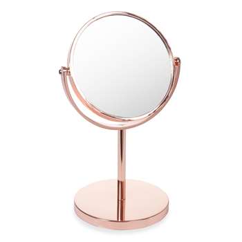 SWAGGY COPPER table mirror in copper-effect (H31 x W19cm)