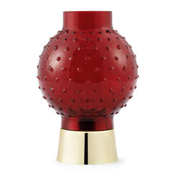 Tivoli - Tivoli Story Tealight Holder - Lollipop Red (H15 x W10 x D10cm)