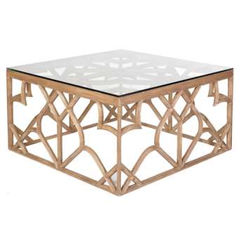 Trifoglio Wooden Coffee Table - Brown (50 x 97cm)