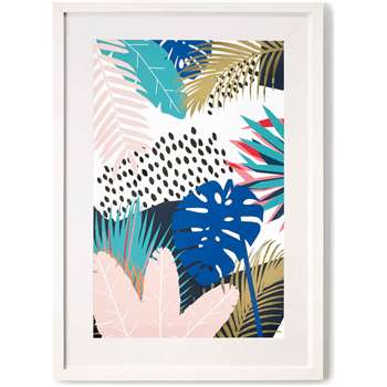 Tropical Leaves, Framed Print (70 x 50cm)