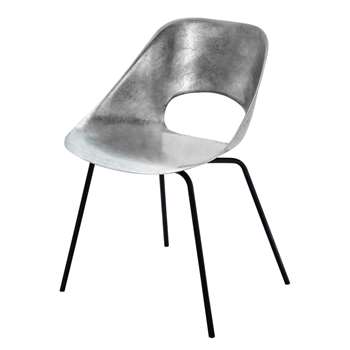 TULIPE Aluminium and metal Guariche chair (73 x 46cm)