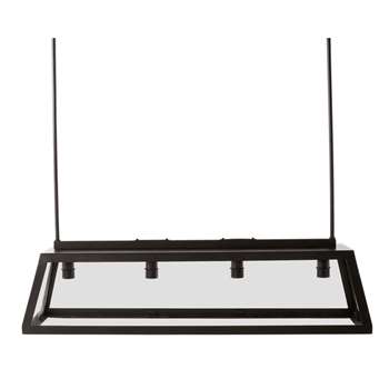 USINE metal and glass pendant lamp in black W 102cm