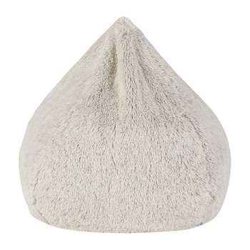 VANCOUVER faux fur pear pouffe (58 x 58cm)