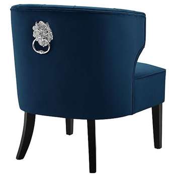 Venice Lounge Chair - Ink Blue (H79 x W65 x D77cm)