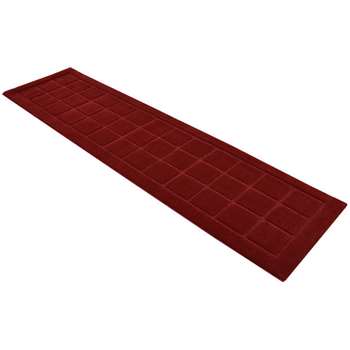 Verona Blocks Runner - 60 x 230cm - Red