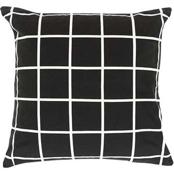 Vico Grid Cushion, Black and White (55 x 55cm)