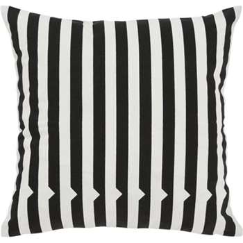Vico Mono Stripe Cushion, Black and White (45 x 45cm)