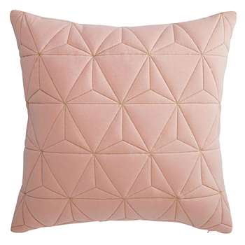 VICTOIRE pink cushion with gold motifs (45 x 45cm)